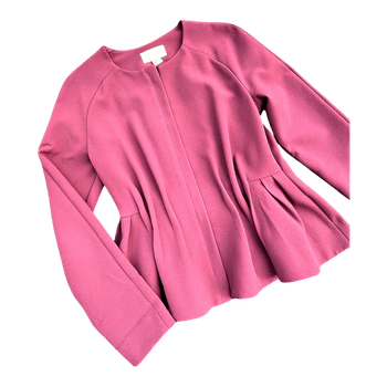 Burgundy peplum jacket 38 size like new