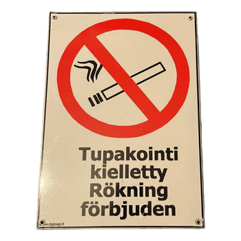 Tupakointikielto kyltti
