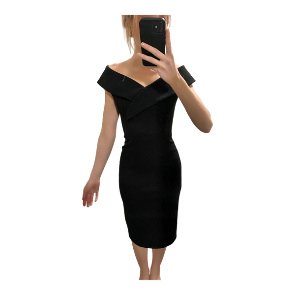 Black off-shoulder dress