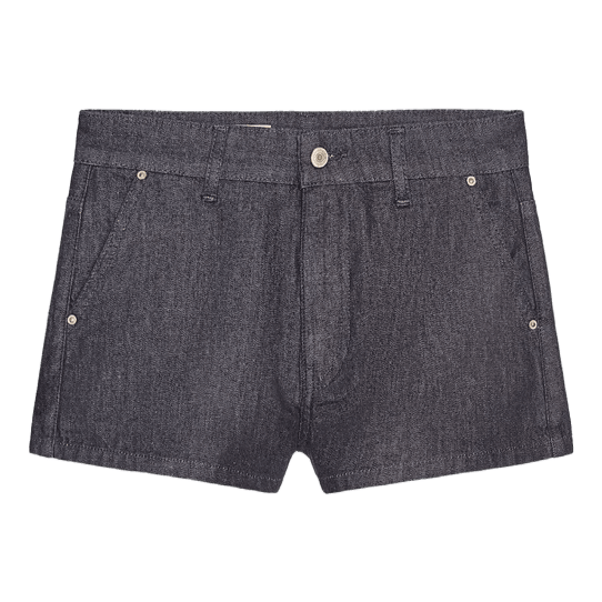 Mørkegrå denimshorts