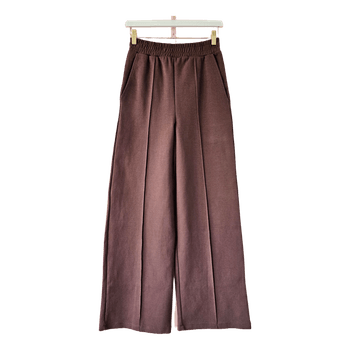 ASOS Design Brown Wide-Leg Trousers Size XS