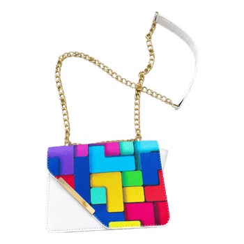 Colorful block pattern bag