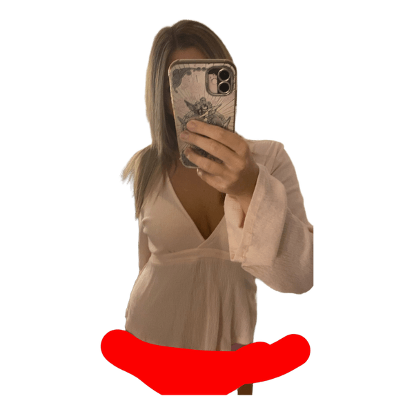 Ljusrosa långärmad blus