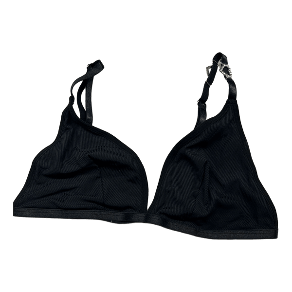Black bralette with heart details
