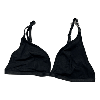 Black bralette with heart details