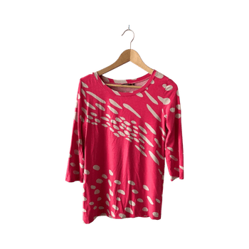 Marimekko pinkki trikoopaita M