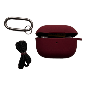 Burgundy silicone airpods  pro/pro2case
