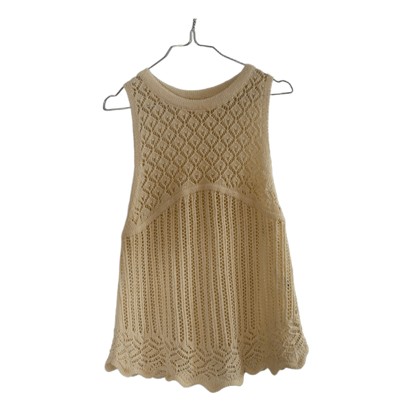 Gul strikket top