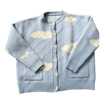 Pilvikuvioinen neuletakki