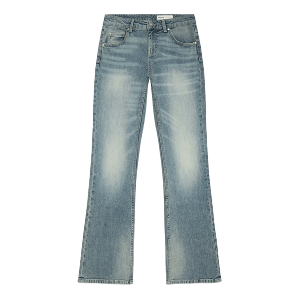 Ljusblå jeans med tvätt