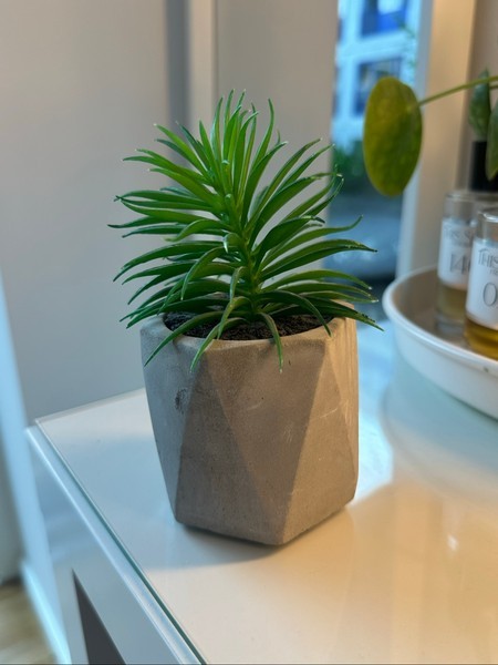 Kunstig plante i potte