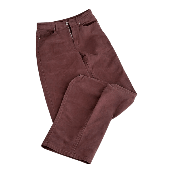 Chocolate Brown Straight-Leg Jeans