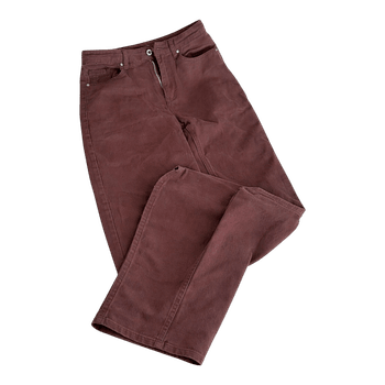 Chocolate Brown Straight-Leg Jeans