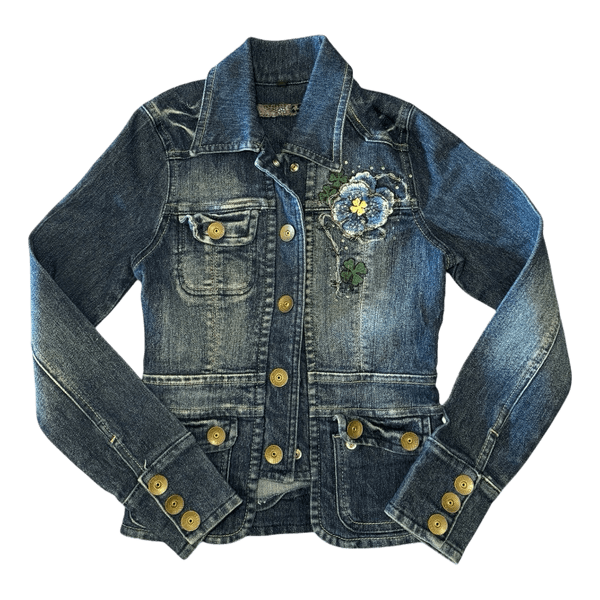 Blue denim jacket vintage y2k