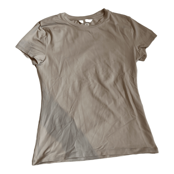 Beige kortærmet t-shirt