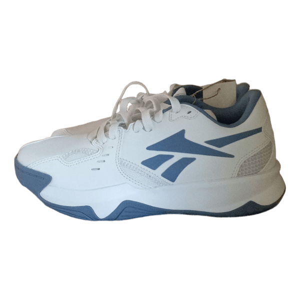 Reebok white and blue sneakers