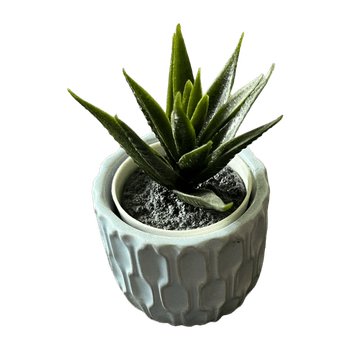 Small pot with faux plant