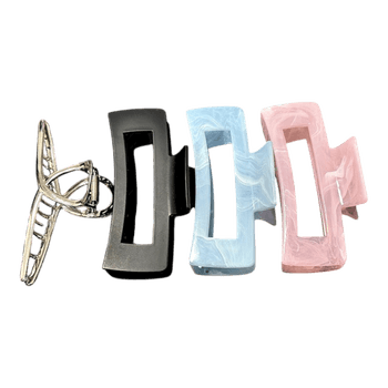 Multicolor hair claw clips