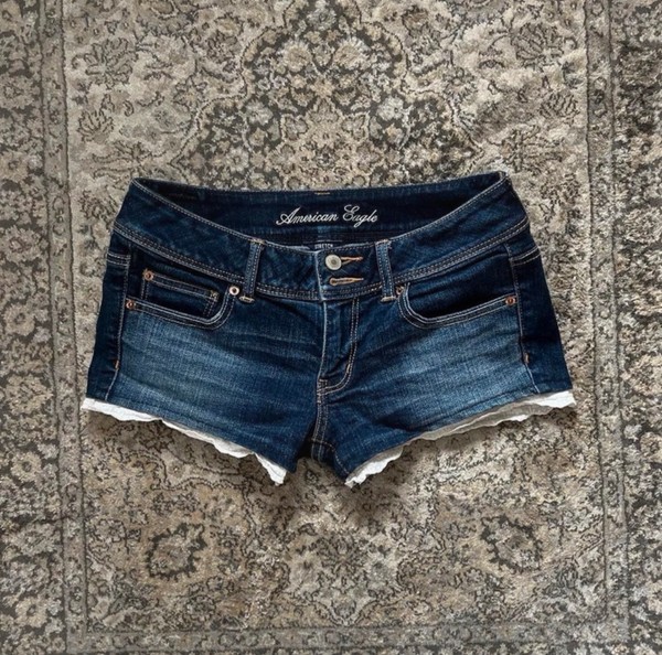American Eagle denim lace shorts