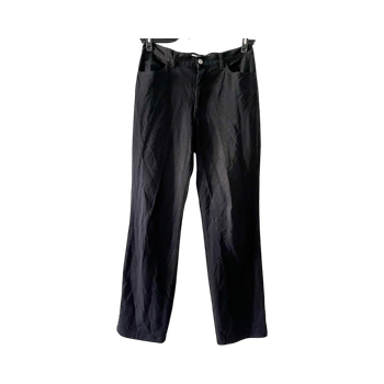 Black wide-leg trousers