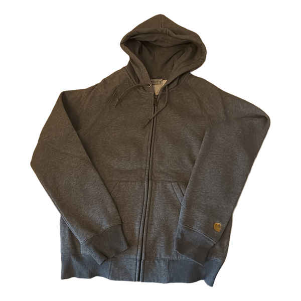 Grå Carhartt hættetrøje med lynlås
