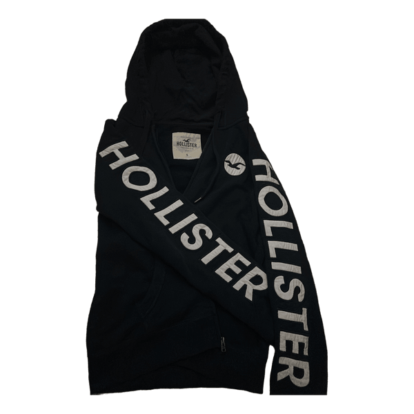 Navy Hollister zip hoodie