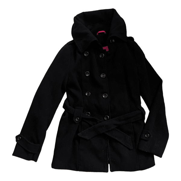 Vintage y2k Black double-breasted coat