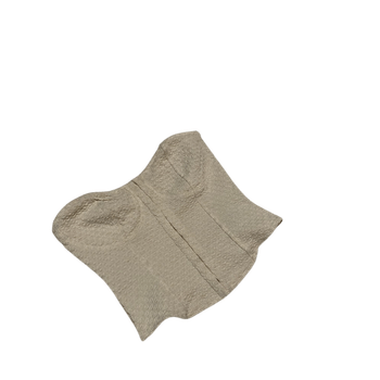 beige strapless corset