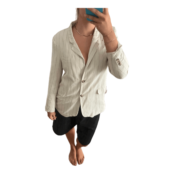 Lys stribet blazer
