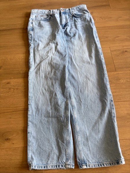 Light blue baggy jeans