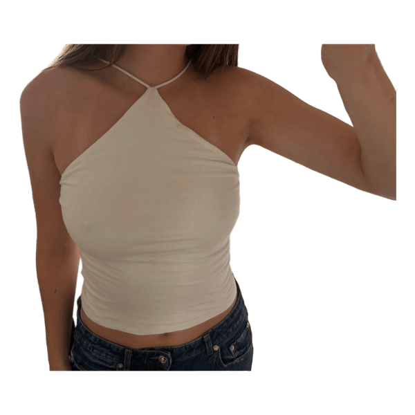 Hvid halterneck top