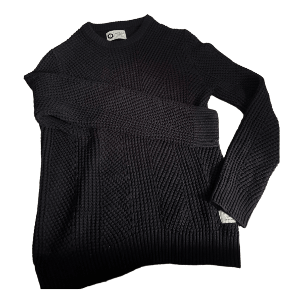 Navy strikket trøje