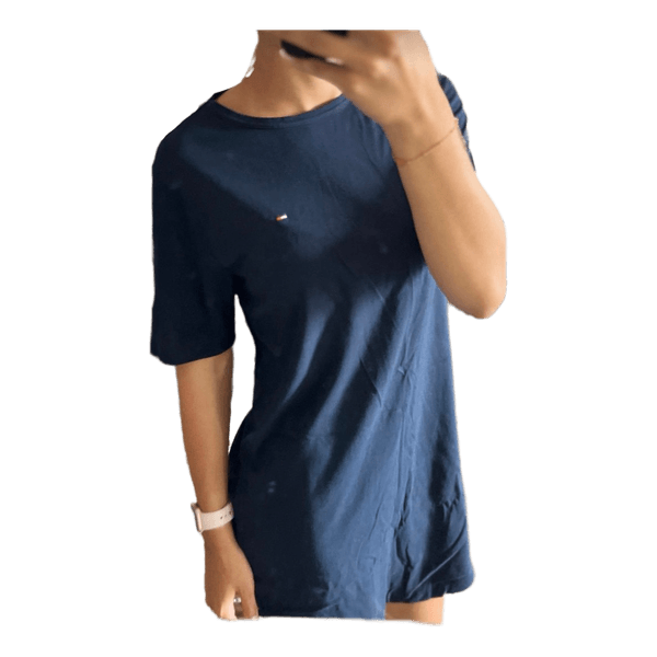 Black cotton t-shirt dress