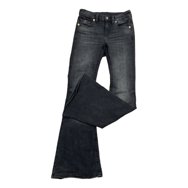 Black flared jeans