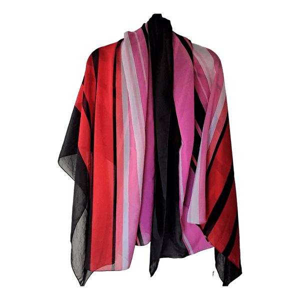 Striped multicolor beach sarong