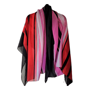 Striped multicolor beach sarong