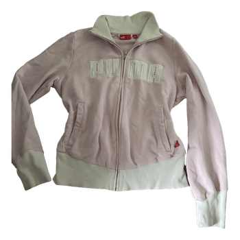 Vaaleanpunainen Puma-huppari
