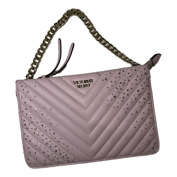 Pink rhinestone shoulder bag