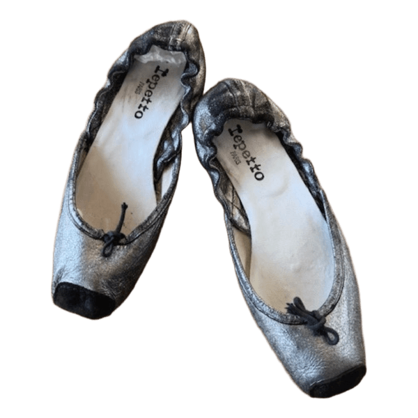 Repetto silver ballerina flats