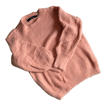 Pink fuzzy sweater