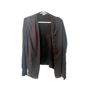 Musta ohut neuletakki