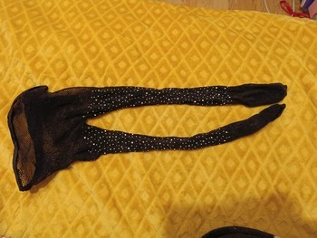 Black fishnet tights