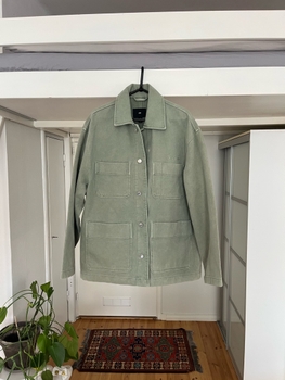 Oversized khakin vihreä takki