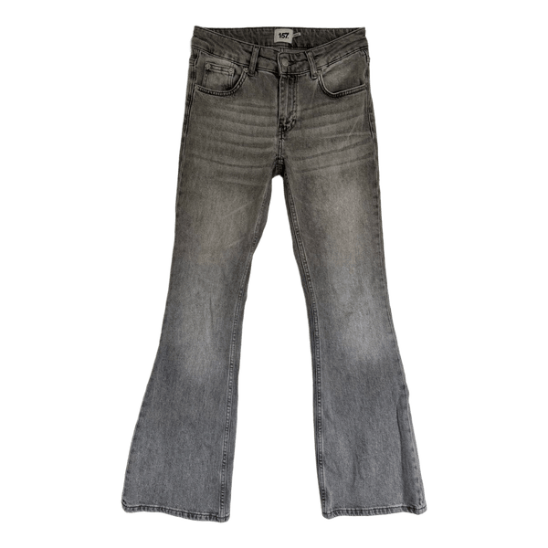 Harmaat bootcut-farkut