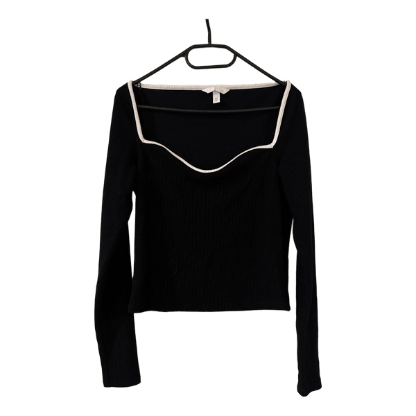 Black long-sleeved top