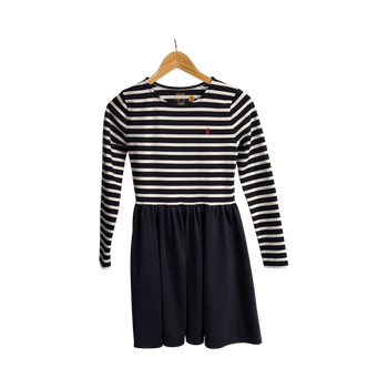 Striped long-sleeve dress