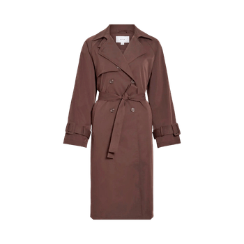 Brown trench coat