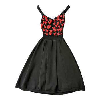 Black and red dress