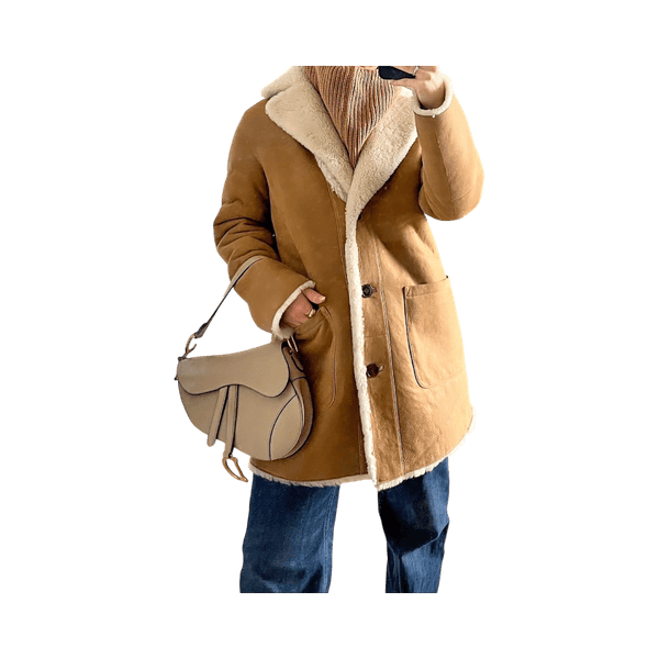 Reversible fur coat