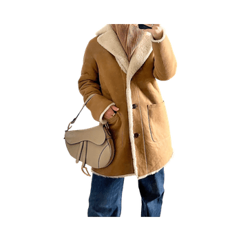 Reversible fur coat